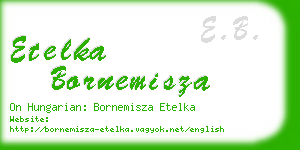 etelka bornemisza business card